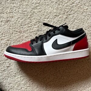 Nike Black, White, and Red Air Jordan 1